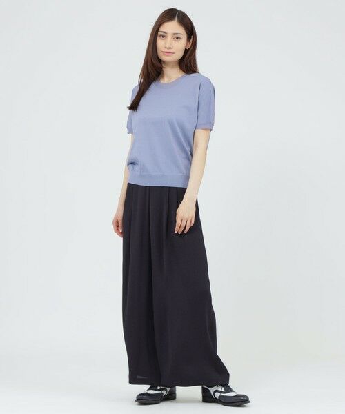 Paul Stuart / ポール・スチュアート パンツ | 【WEB・一部店舗限定】【ウォッシャブル/防しわ性】バックサテンジョーゼット　パンツ | 詳細1