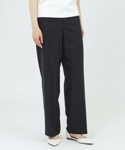 Paul Stuart / ポール・スチュアート パンツ | 【ウォッシャブル】ブリーザブルストライプ　パンツ（ブラック1）