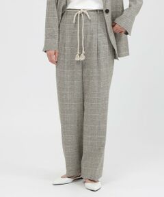 Paul Stuart / ポール・スチュアート パンツ | 【eclat掲載】【予約販売/ウォッシャブル】チェックリネン　パンツ