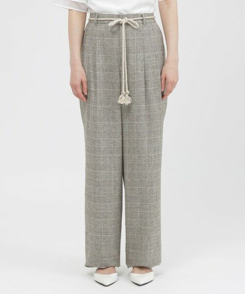 Paul Stuart / ポール・スチュアート パンツ | 【eclat掲載】【予約販売/ウォッシャブル】チェックリネン　パンツ | 詳細3