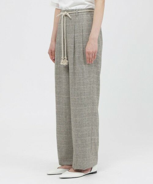 Paul Stuart / ポール・スチュアート パンツ | 【eclat掲載】【予約販売/ウォッシャブル】チェックリネン　パンツ | 詳細4