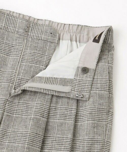 Paul Stuart / ポール・スチュアート パンツ | 【eclat掲載】【予約販売/ウォッシャブル】チェックリネン　パンツ | 詳細7