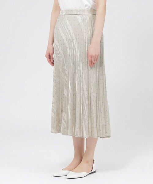 Paul Stuart / ポール・スチュアート スカート | 【eclat掲載】【予約販売/ウォッシャブル】シアーストライプスクエアプリント　スカート | 詳細5