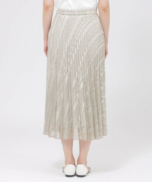 Paul Stuart / ポール・スチュアート スカート | 【eclat掲載】【予約販売/ウォッシャブル】シアーストライプスクエアプリント　スカート | 詳細6