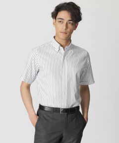 Paul Stuart / ポール・スチュアート シャツ・ブラウス | 【WEB・一部店舗限定】ロイヤルOX ストライプ 半袖BDシャツ