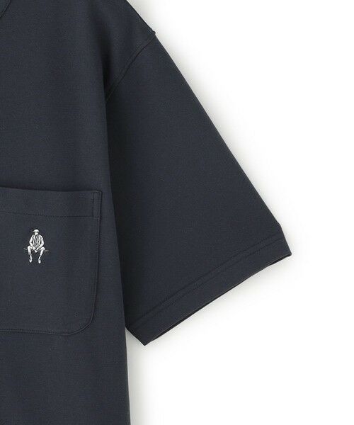 Paul Stuart / ポール・スチュアート 服飾雑貨 | 【WEB・一部店舗限定】鹿の子ムジ 半袖ヘンリーネックTシャツ/セットアップ着用可能 | 詳細3