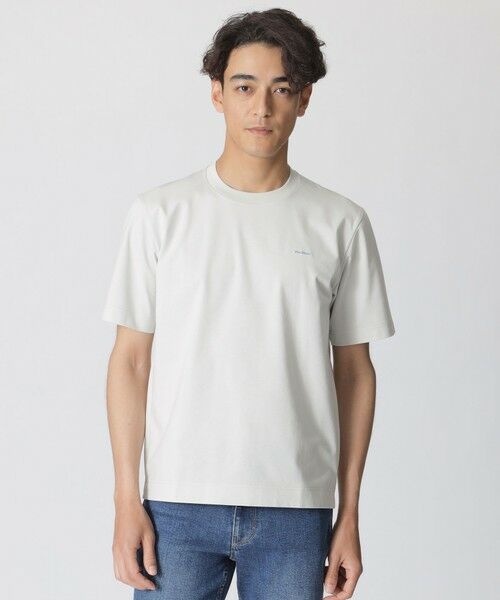 Paul Stuart / ポール・スチュアート カットソー | 【抗菌防臭/ウォッシャブル/WEB先行】プラチナポンチ 半袖Tシャツ(オフホワイト1)