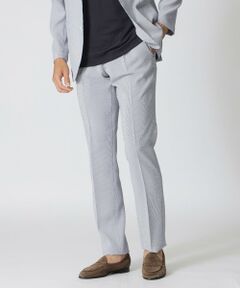 Paul Stuart / ポール・スチュアート その他パンツ | 【WEB・一部店舗限定】中空ツイルサッカーストライプトラウザーズ/セットアップ着用可能