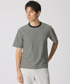 Paul Stuart / ポール・スチュアート カットソー | ハニカムボーダー/半袖Tシャツ