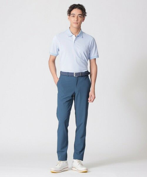 Paul Stuart / ポール・スチュアート カットソー | 【GOLF Men’s/吸水速乾/UVカット/保型性/イージーケア】PSアイコニックロゴ半袖ポロシャツ | 詳細6