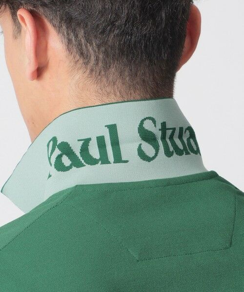 Paul Stuart / ポール・スチュアート カットソー | 【GOLF Men’s/吸水速乾/UVカット/保型性/イージーケア】PSアイコニックロゴ半袖ポロシャツ | 詳細23