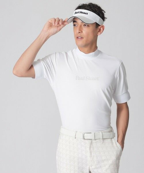 Paul Stuart / ポール・スチュアート カットソー | 【GOLF Men’s/吸水速乾】エアリーメッシュモックネック半袖シャツ | 詳細1