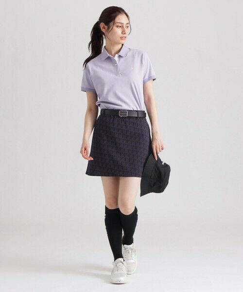 Paul Stuart / ポール・スチュアート カットソー | 【GOLF Women’s//吸水速乾/UVカット/保型性/イージーケア】 PSアイコニックロゴポロシャツ | 詳細8