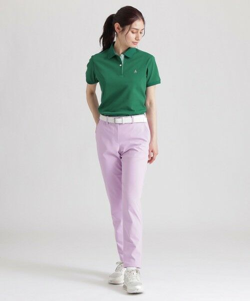 Paul Stuart / ポール・スチュアート カットソー | 【GOLF Women’s//吸水速乾/UVカット/保型性/イージーケア】 PSアイコニックロゴポロシャツ | 詳細9