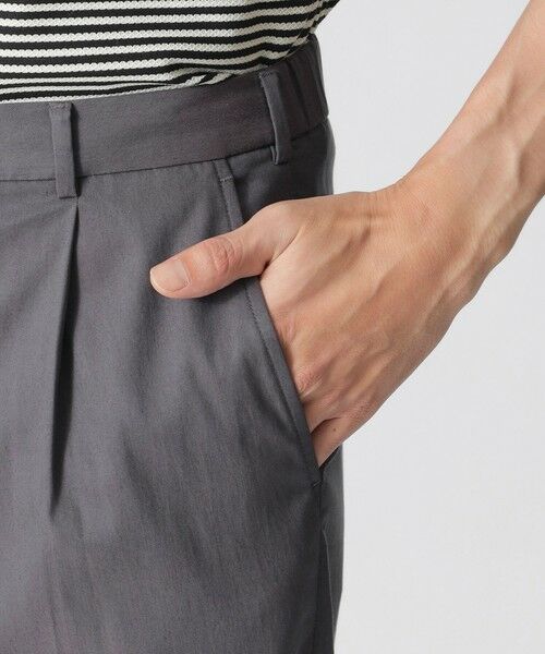 Paul Stuart / ポール・スチュアート パンツ | ソフトドレープシャンブレー トラウザーズ/セットアップ着用可能 | 詳細7