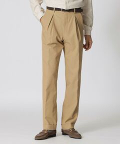 Paul Stuart / ポール・スチュアート その他パンツ | 【COLLECTION LINE】コットンビスコースチノインバーテッドプリーツトラウザーズ
