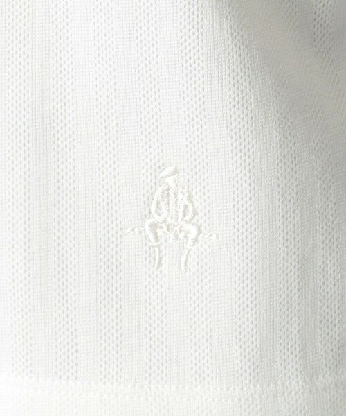 Paul Stuart / ポール・スチュアート カットソー | ピケシャドウストライプ/ヘンリーネック/長袖Tシャツ | 詳細7