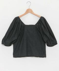 petit main LIEN / プティマイン リアン その他トップス | 【LADIES】バルーン袖デニムチュニック