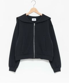 petit main LIEN / プティマイン リアン カーディガン・ボレロ | 【防汚加工/リンク】セーラーZIP羽織り