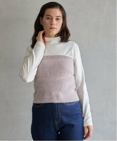 petit main LIEN / プティマイン リアン その他トップス | 【親子リンク】キラキラニットビスチェセット（ラベンダー）