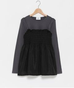 petit main LIEN / プティマイン リアン Tシャツ | 【リンク】ビスチェ長Tセット