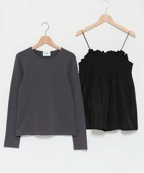 petit main LIEN / プティマイン リアン Tシャツ | 【リンク】ビスチェ長Tセット | 詳細5