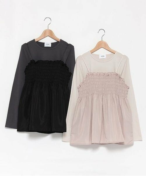 petit main LIEN / プティマイン リアン Tシャツ | 【リンク】ビスチェ長Tセット | 詳細6