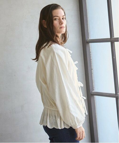 petit main LIEN / プティマイン リアン シャツ・ブラウス | 【親子リンク】シャーリングブラウス | 詳細1