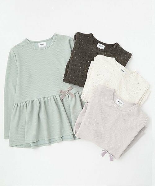 petit main LIEN / プティマイン リアン その他トップス | 【スマイル/防汚】リボンカットチュニック | 詳細5