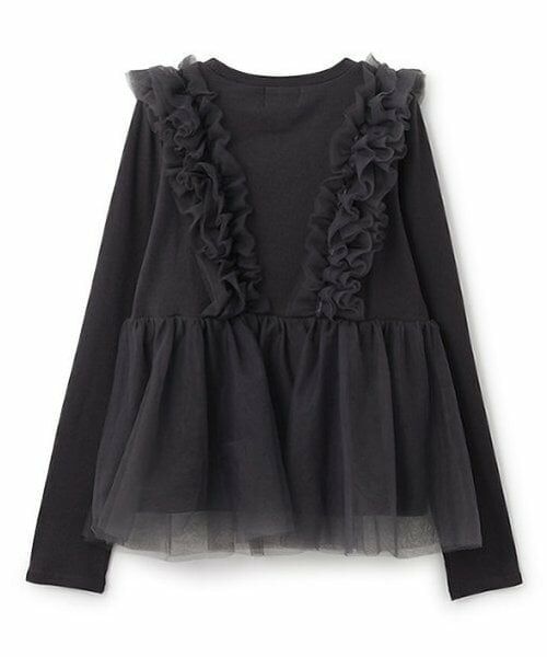 petit main LIEN / プティマイン リアン Tシャツ | 【リンク】チュールドッキング長T | 詳細6