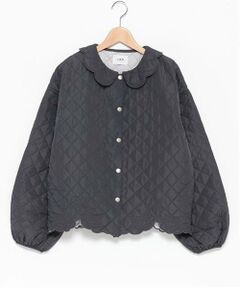 petit main LIEN / プティマイン リアン ブルゾン | 【リンク】キルト刺繍ジャケット