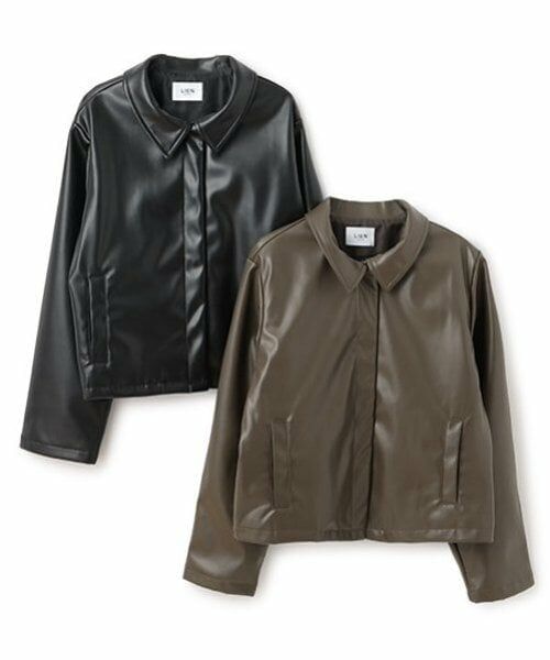 petit main LIEN / プティマイン リアン ブルゾン | 【親子リンク】合皮ジャケット | 詳細11