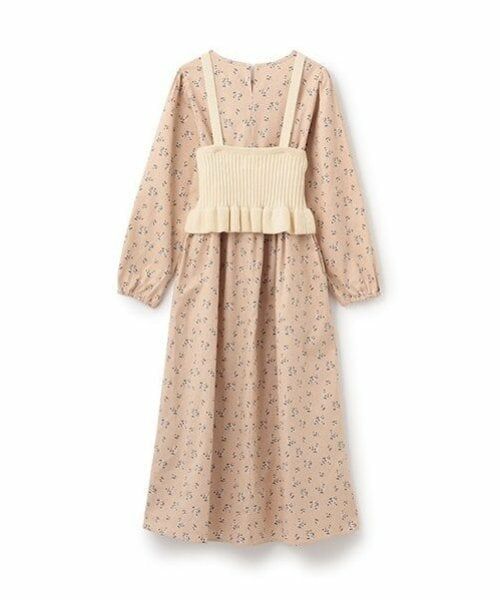 petit main LIEN / プティマイン リアン ミニ丈・ひざ丈ワンピース | 【リンク】花柄ワンピースビスチェセット | 詳細7