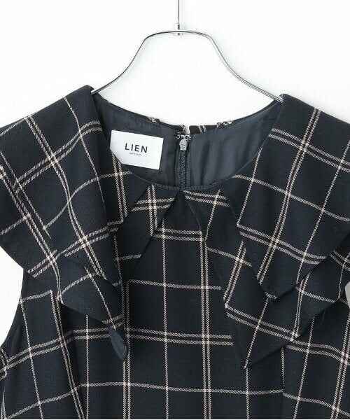 petit main LIEN / プティマイン リアン ミニ丈・ひざ丈ワンピース | 【リンク】ビッグ衿ジャンパースカート | 詳細2