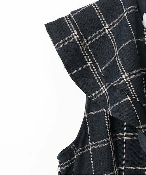 petit main LIEN / プティマイン リアン ミニ丈・ひざ丈ワンピース | 【リンク】ビッグ衿ジャンパースカート | 詳細3