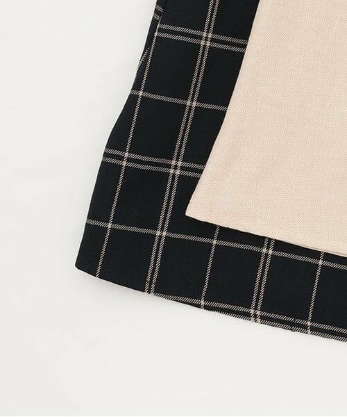 petit main LIEN / プティマイン リアン ミニ丈・ひざ丈ワンピース | 【リンク】ビッグ衿ジャンパースカート | 詳細5