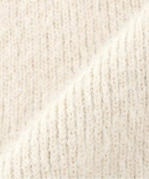 petit main LIEN / プティマイン リアン ミニ・ひざ丈スカート | 【リンク】ラメニットスカート | 詳細5