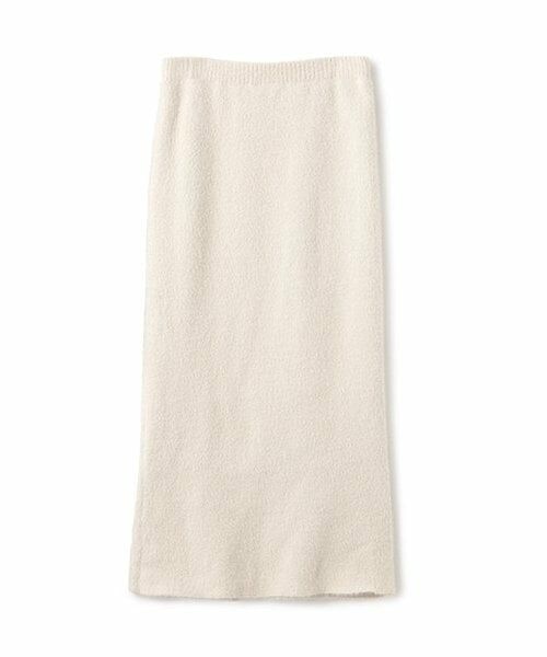 petit main LIEN / プティマイン リアン ミニ・ひざ丈スカート | 【リンク】ラメニットスカート（アイボリー）