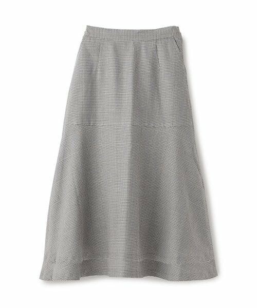 petit main LIEN / プティマイン リアン ミニ・ひざ丈スカート | 【リンク】チェックスカート（黒）