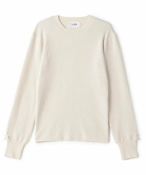 petit main LIEN / プティマイン リアン ニット・セーター | 【リンク】フワもちっとリブニット（オフ ホワイト）