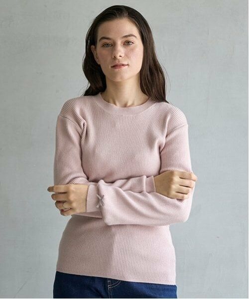petit main LIEN / プティマイン リアン ニット・セーター | 【リンク】フワもちっとリブニット（ライト ピンク）