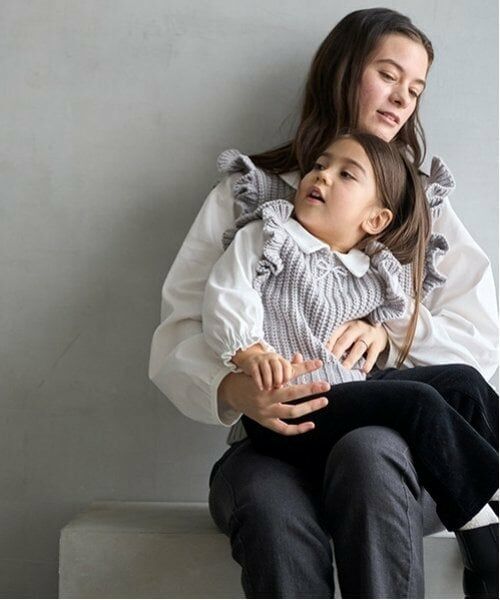 petit main LIEN / プティマイン リアン シャツ・ブラウス | 【リンク】パールリボンつきニットベスト | 詳細13