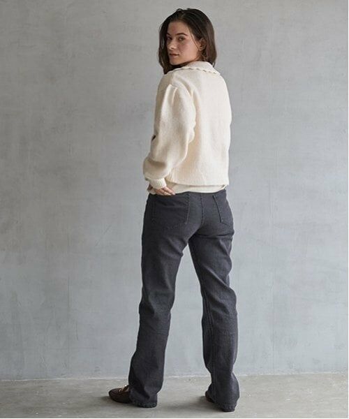 petit main LIEN / プティマイン リアン カーディガン・ボレロ | 【リンク】衿ニットカーディガン | 詳細2