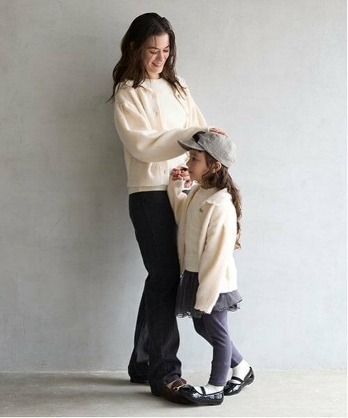 petit main LIEN / プティマイン リアン カーディガン・ボレロ | 【リンク】衿ニットカーディガン | 詳細4