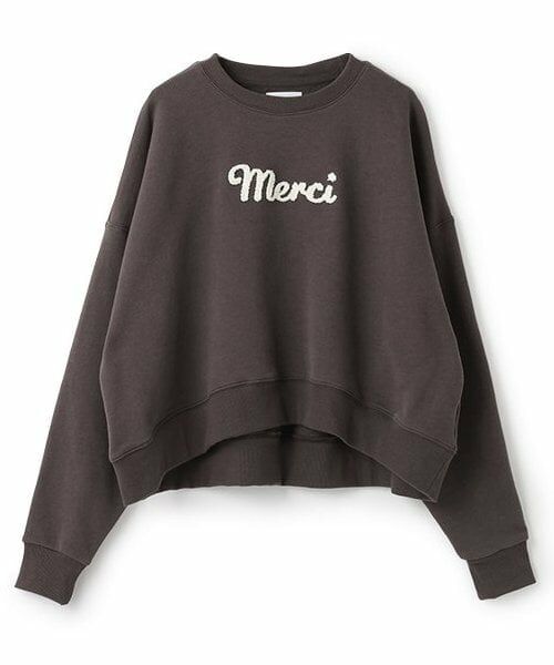 petit main LIEN / プティマイン リアン スウェット | 【リンク】サガラロゴトレーナー（黒）