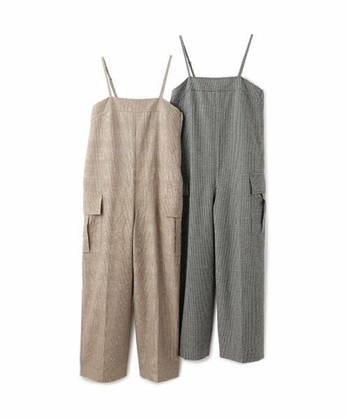 petit main LIEN / プティマイン リアン サロペット・オールインワン | 【リンク】チェックオールインワン | 詳細8