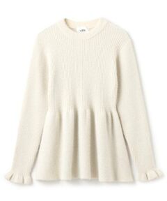 petit main LIEN / プティマイン リアン ニット・セーター | 【リンク】ラメペプラムニット