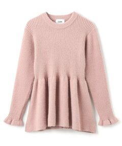 petit main LIEN / プティマイン リアン ニット・セーター | 【リンク】ラメペプラムニット