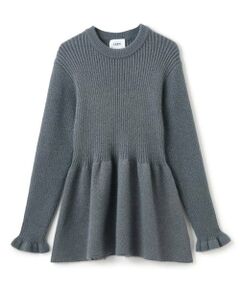 petit main LIEN / プティマイン リアン ニット・セーター | 【リンク】ラメペプラムニット