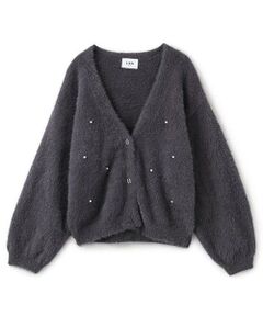 petit main LIEN / プティマイン リアン カーディガン・ボレロ | 【リンク】シャギーニットカーディガン
